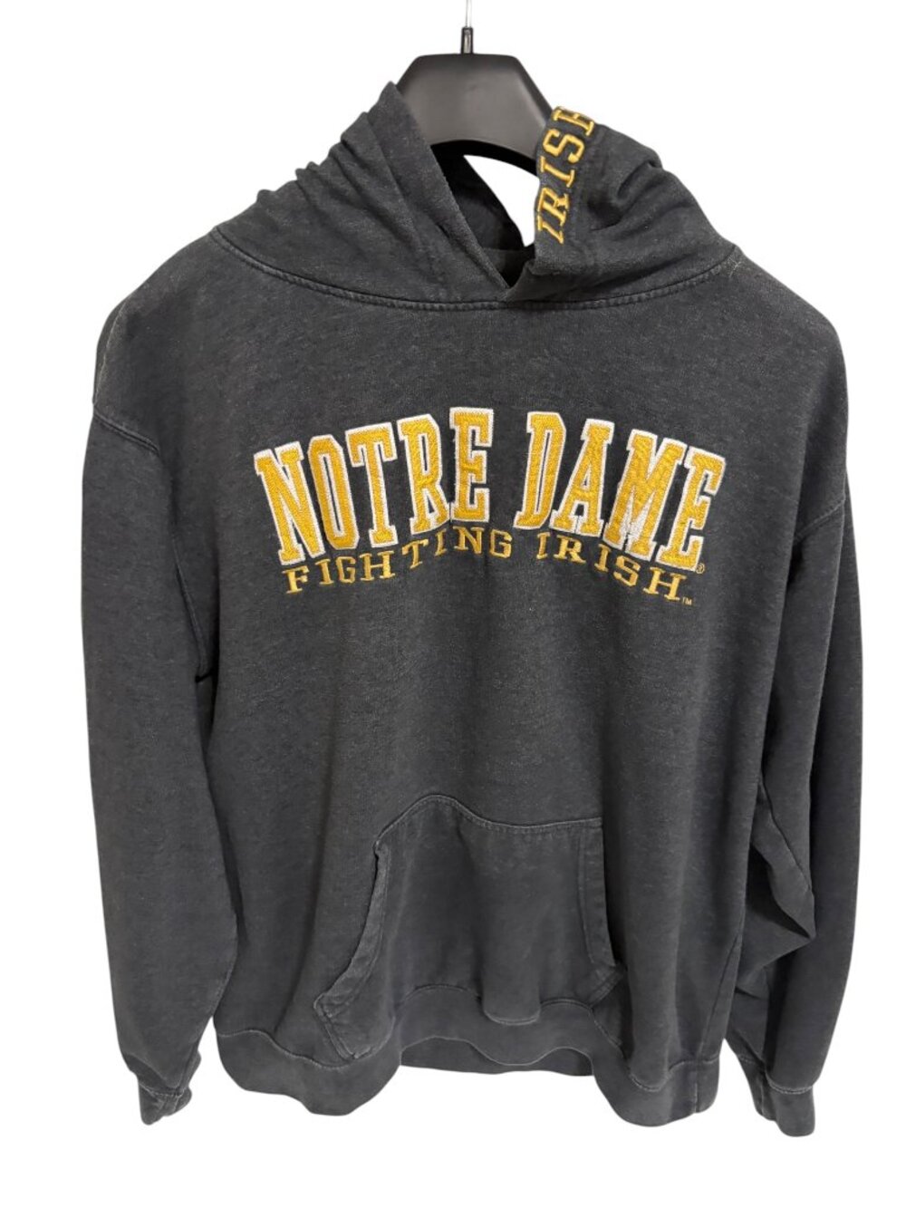 Notre Dame Fighting Irish Hoodie Sweatshirt Mens Size 2XL Blue America